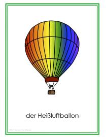 Fahrzeuge Posters GitA-Heißluftballon